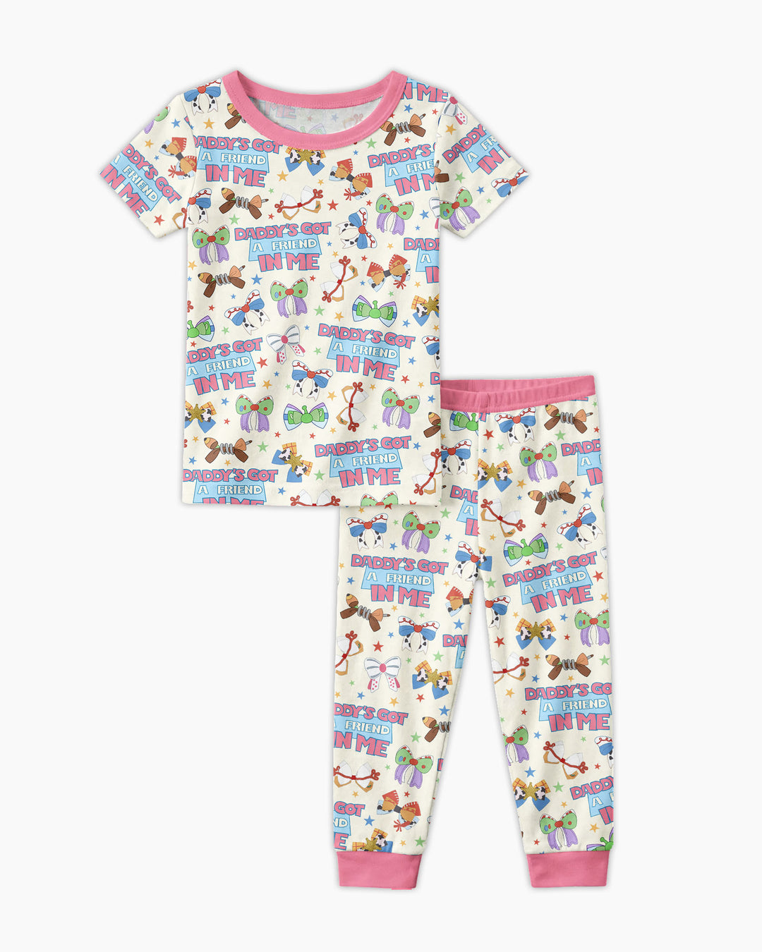 Zweiteiliges, kurzärmliges Pyjama-Set mit Marienkäfern
