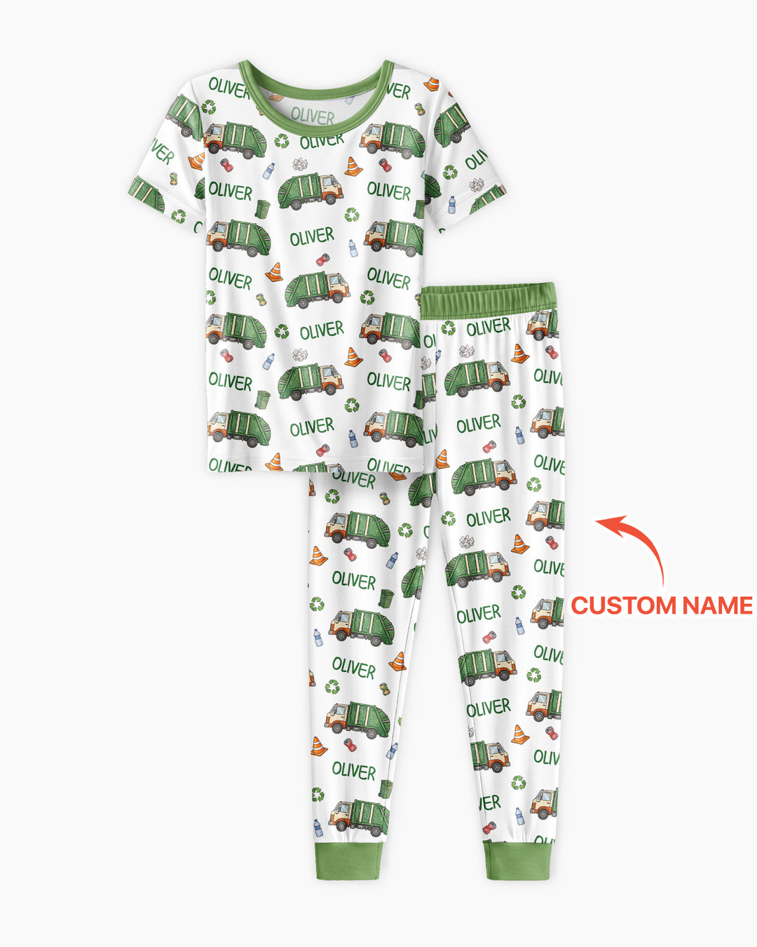 Zweiteiliges, kurzärmliges Pyjama-Set mit Marienkäfern