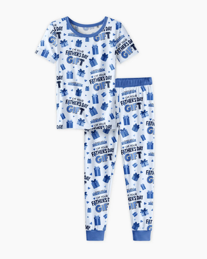 I'm Your Father's Day Gift Bamboo Two Piece Short Sleeve Pajama Set