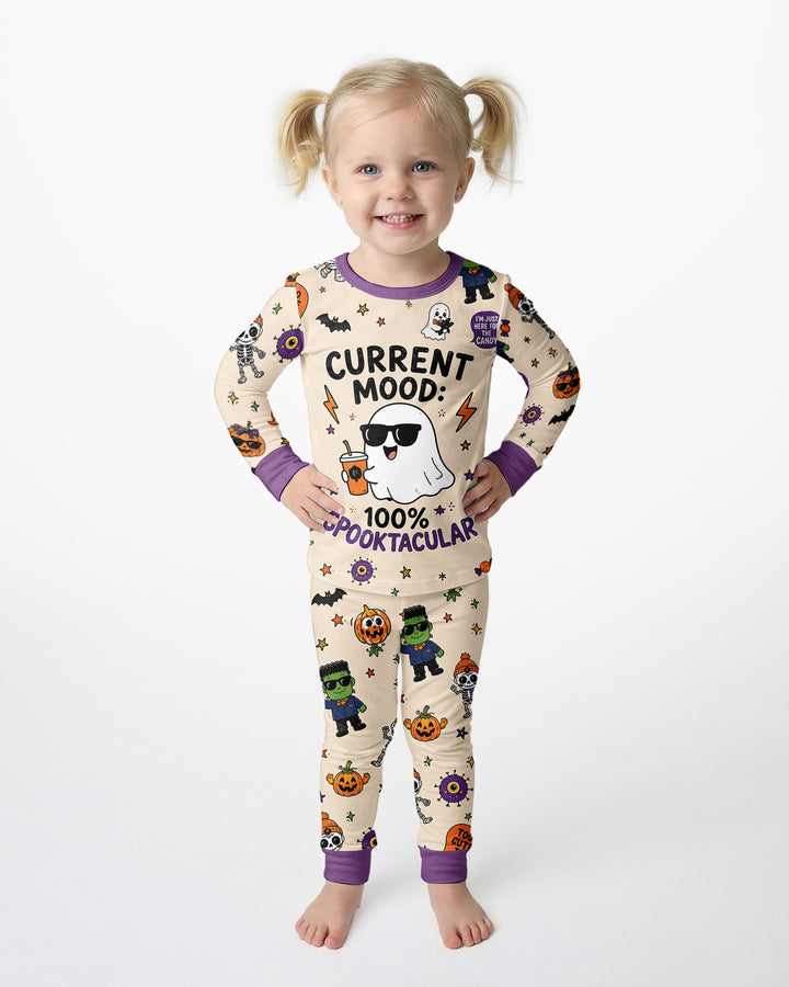 Halloween Friends Bamboo Two Piece Long Sleeve Pajama Set