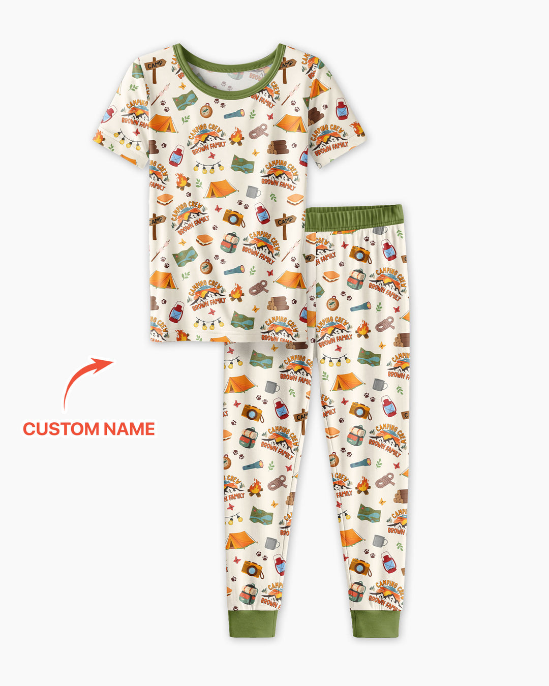 Zweiteiliges, kurzärmliges Pyjama-Set mit Marienkäfern