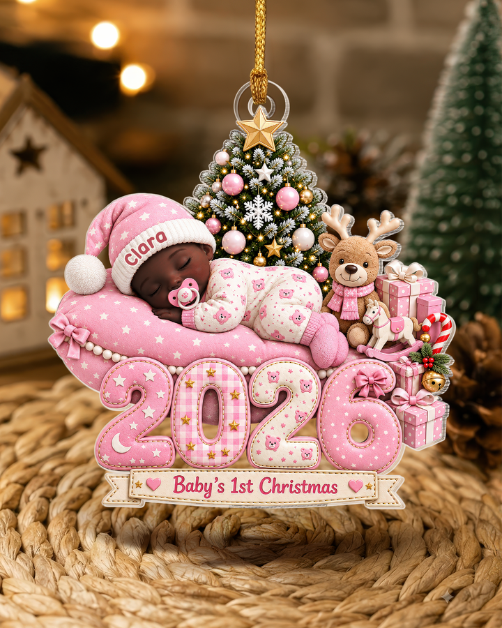 Personalized Baby's 1st Christmas Acrylic Ornament