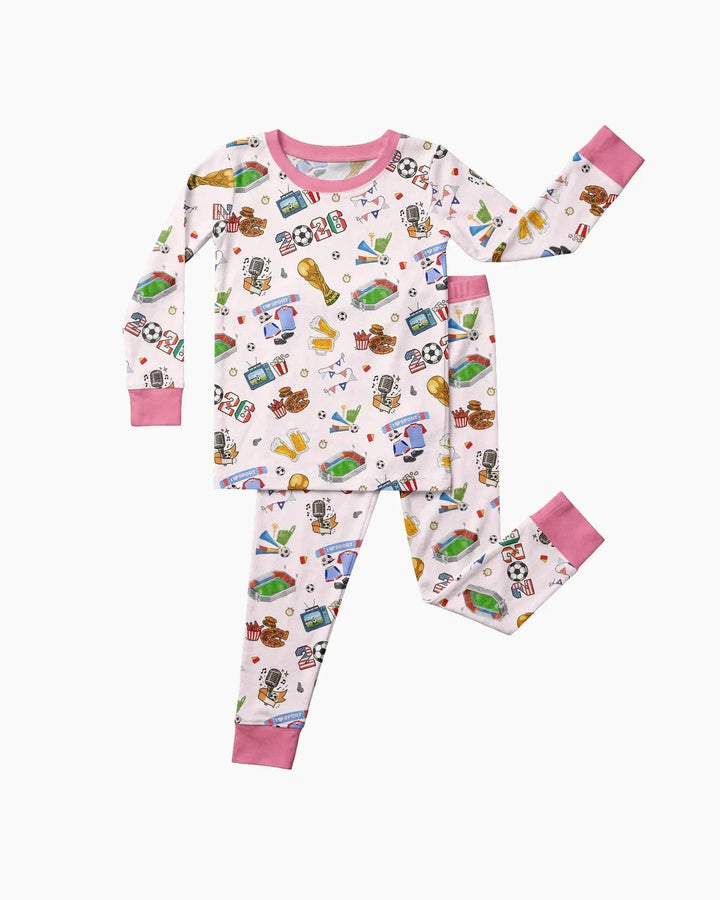 Dreaming of The Cup Bamboo Two Piece Long Sleeve Pajama Set