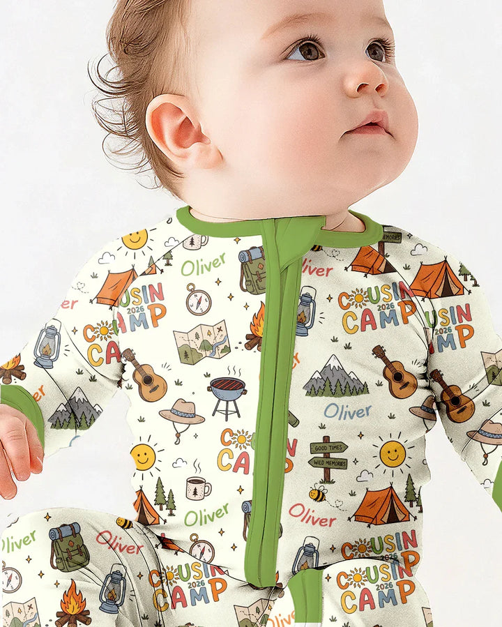 Custom Name Cousin Camp 2026Bamboo Convertible Zippy