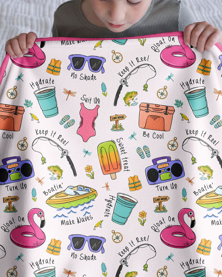 Lake Days Bamboo Blanket