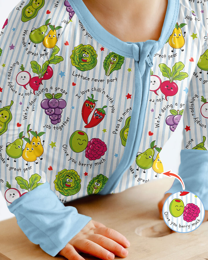 Fruits And Vegetables Love Puns Bamboo Convertible Zippy