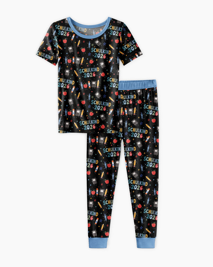 First Day Fun 2026 Bamboo Two Piece Short Sleeve Pajama Set