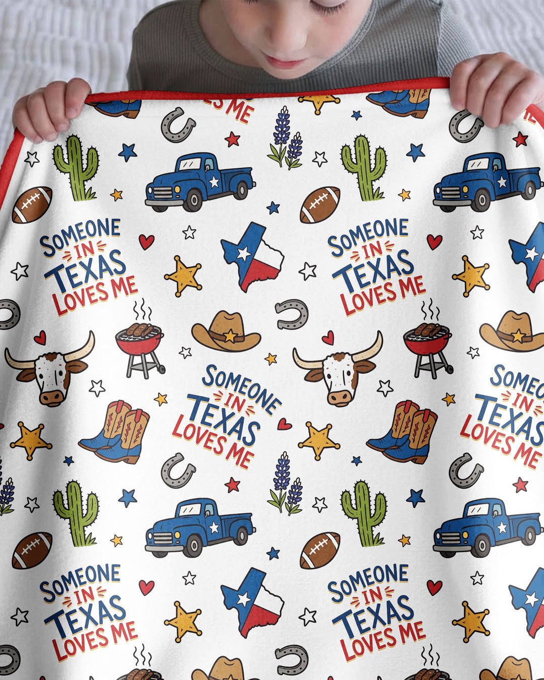 Someone in Texas Loves Me Bamboo Blanket