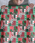 World Soccer Vamos Mexico Bamboo Blanket