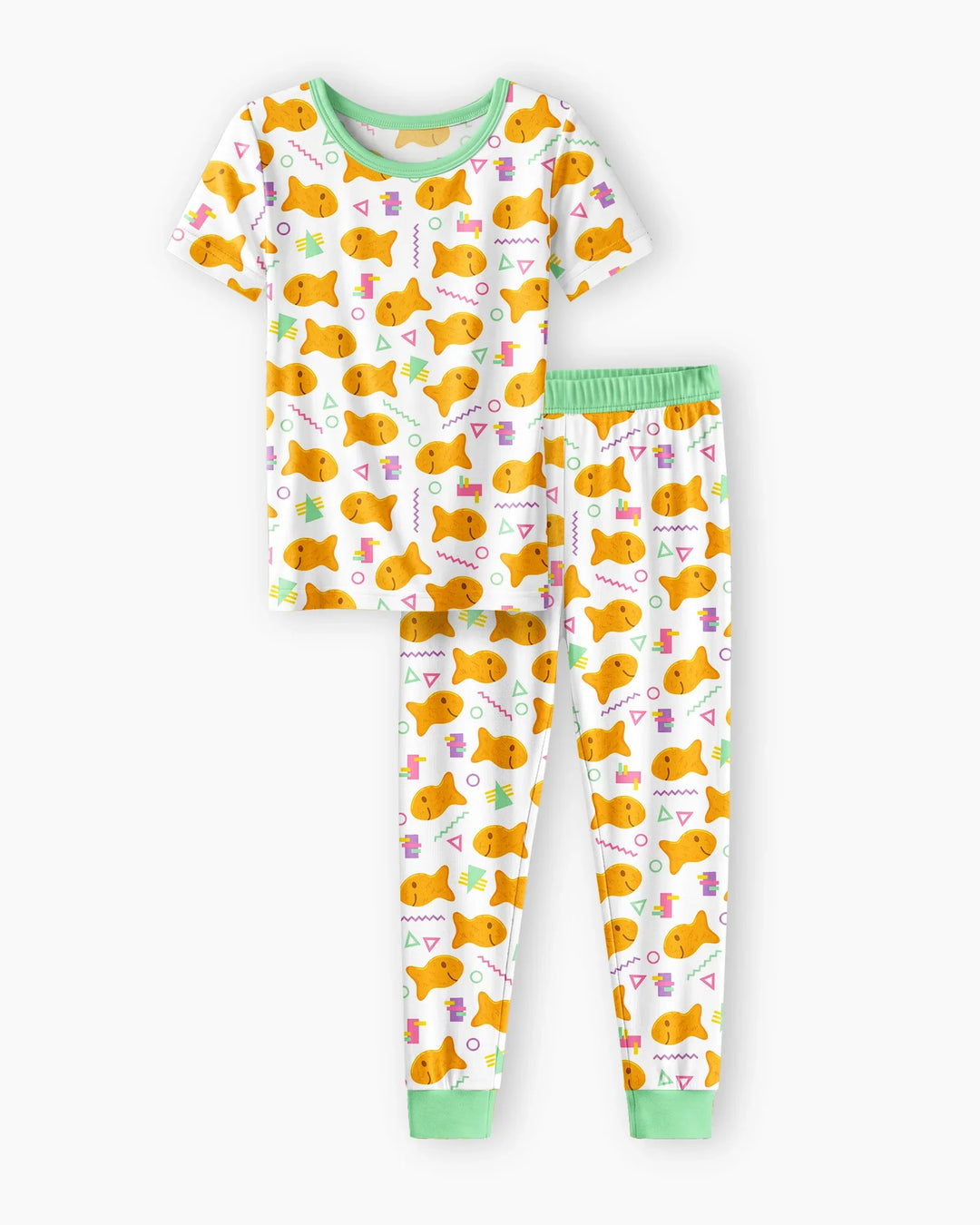 Conjunto de pijama de dos piezas de manga corta de bambú