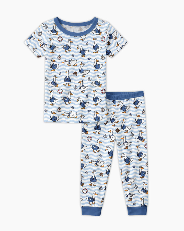 Zweiteiliges, kurzärmliges Pyjama-Set mit Marienkäfern