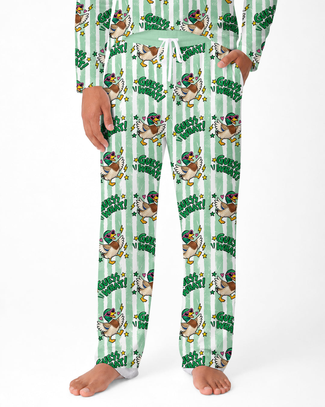 Guess What Mallard Butt Bamboo Men's Pajama Set