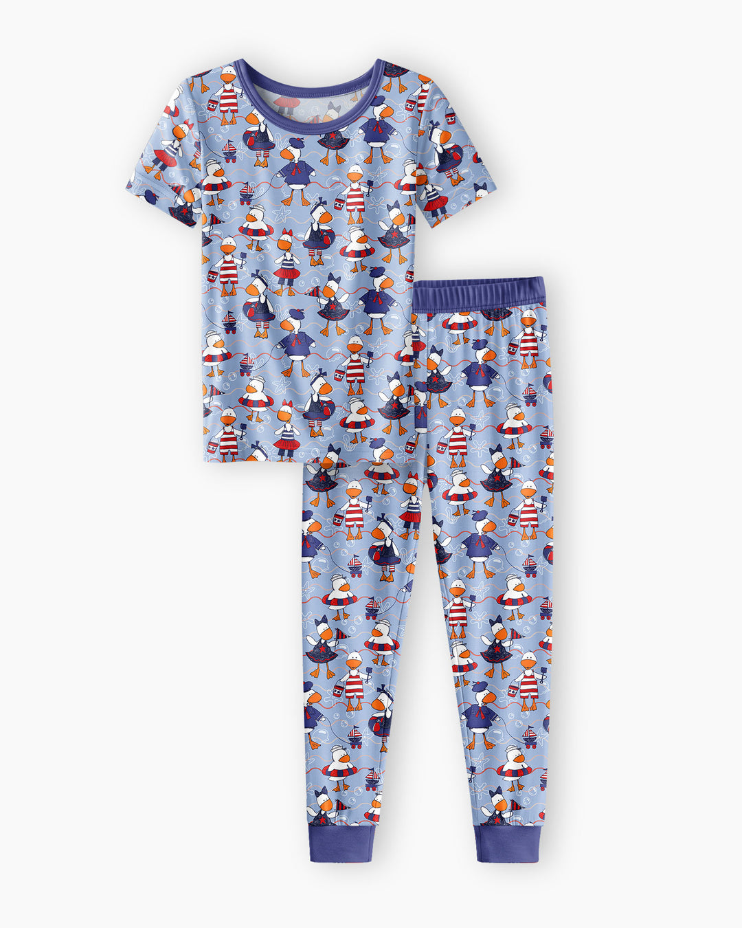 Freedom Floaties Family Matching Bamboo Two Piece Short Sleeve Pajama Set