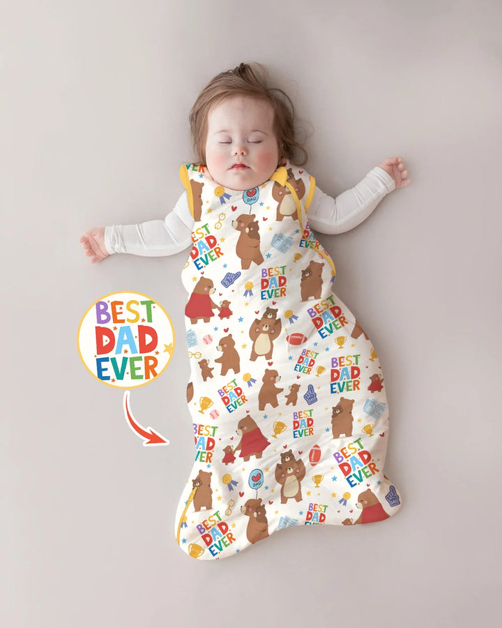 Best Daddy Bear Ever Family Matching Bamboo Sleep Bag