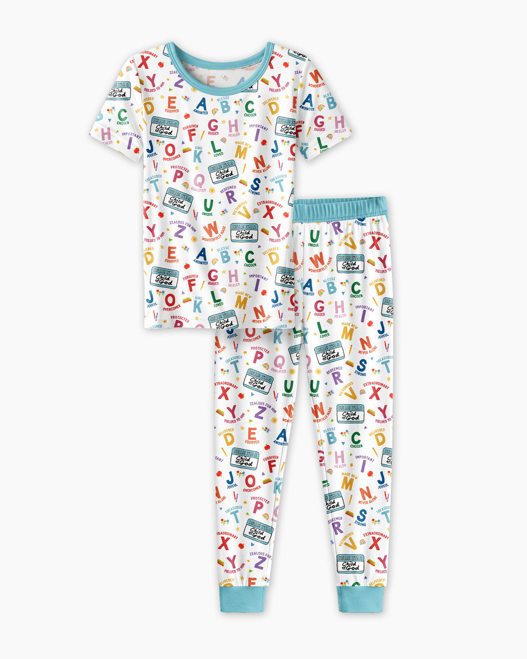 Zweiteiliges, kurzärmliges Pyjama-Set mit Marienkäfern