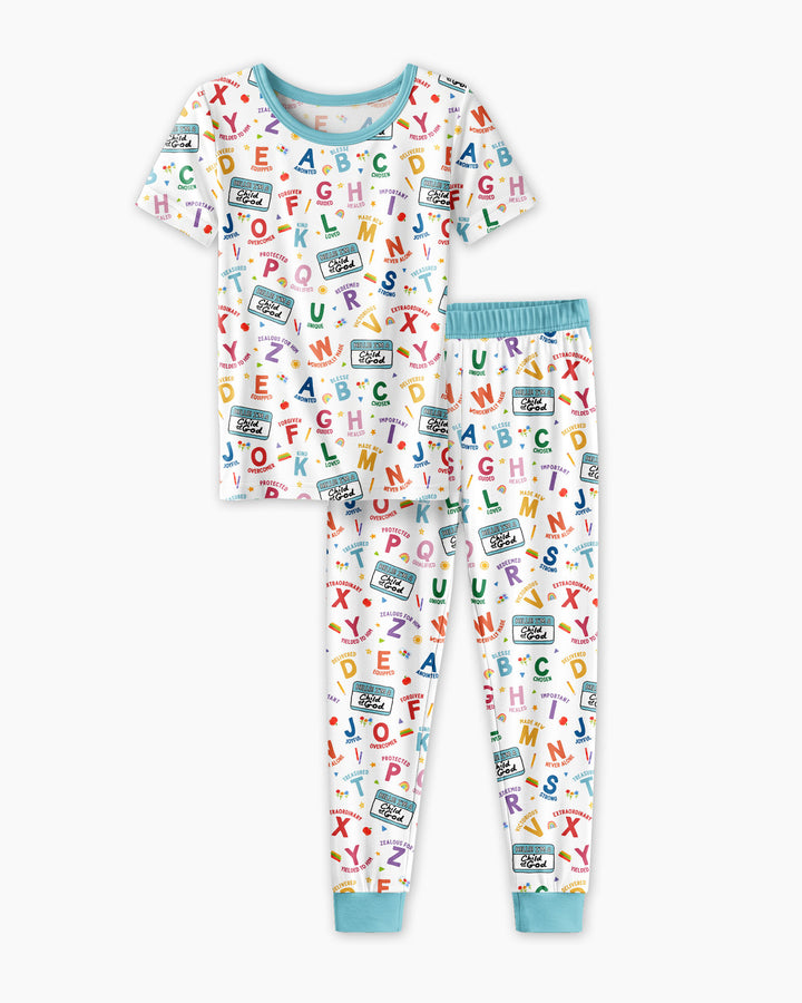 Zweiteiliges, kurzärmliges Pyjama-Set mit Marienkäfern