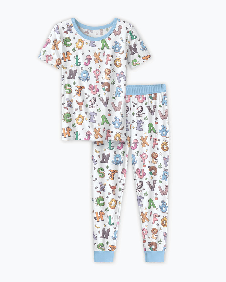 Zweiteiliges, kurzärmliges Pyjama-Set mit Marienkäfern