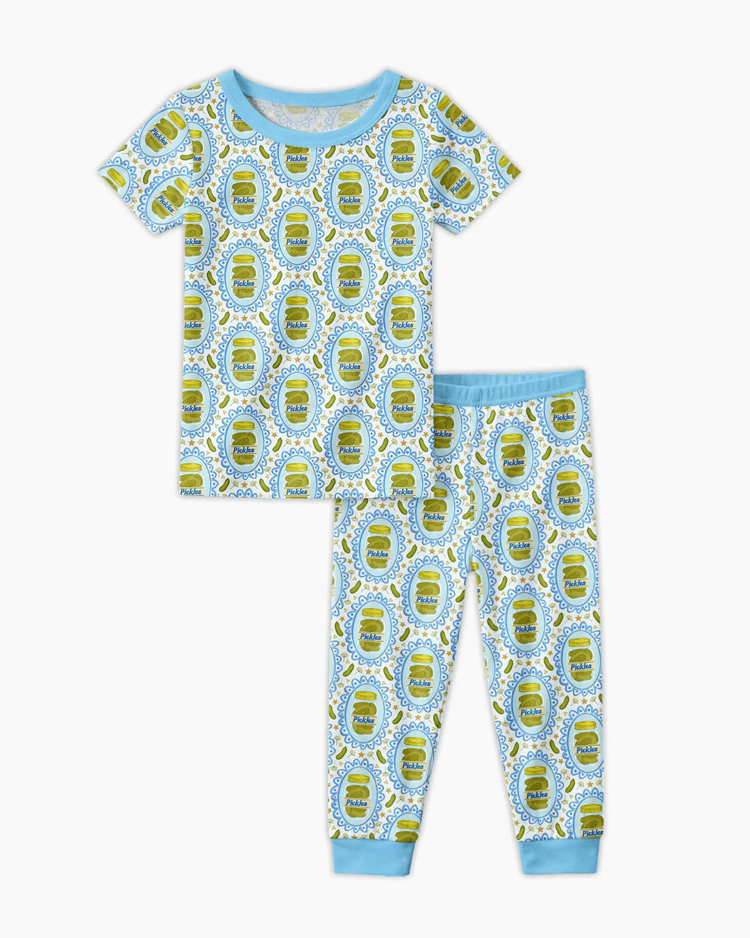 Pickle Coquette Bamboo Two Piece Short Sleeve Pajama Set