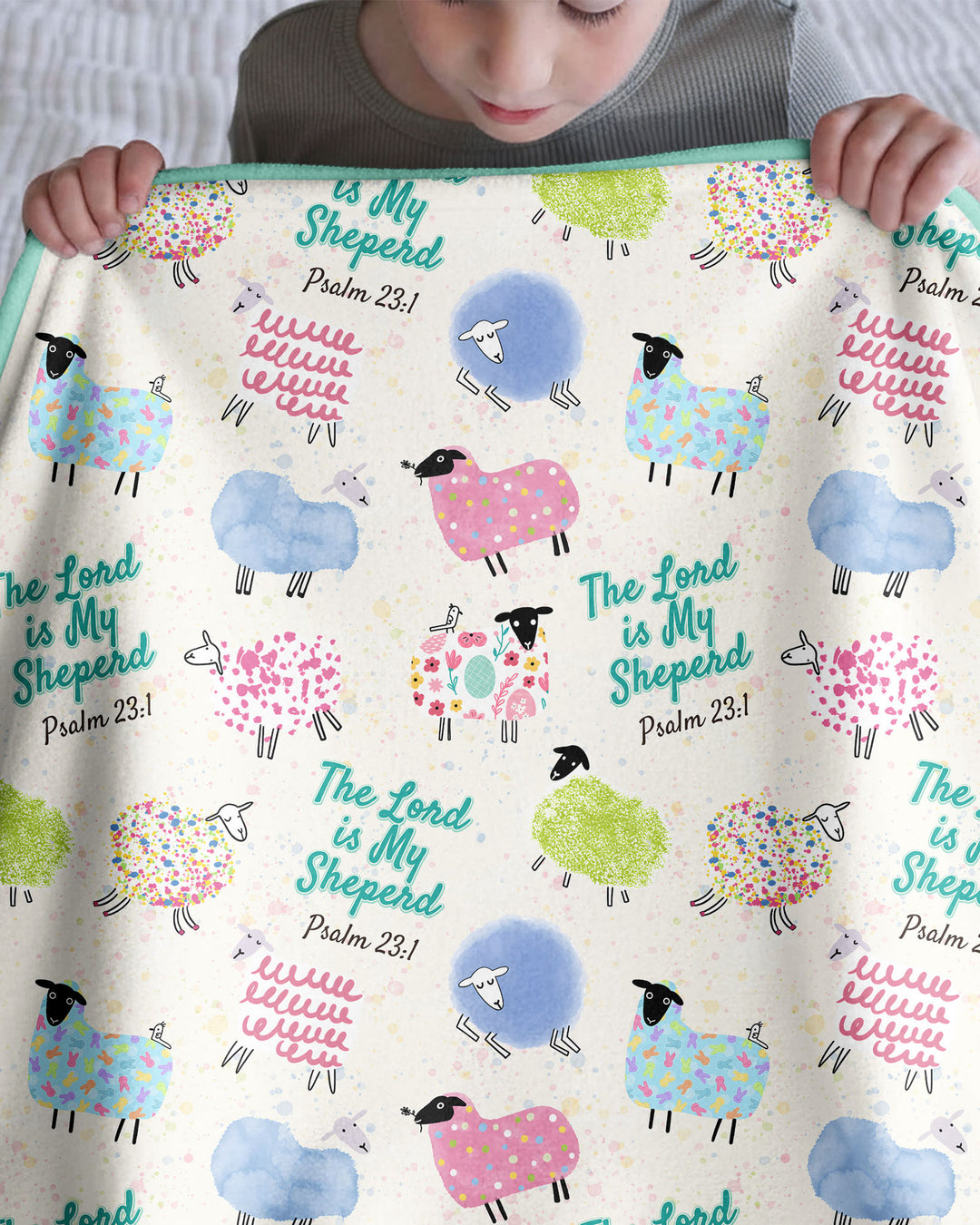 The Lord Is My Shepherd Psalm 23 Bamboo Blanket
