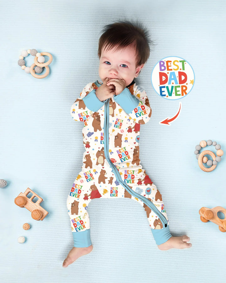 Best Daddy Bear Ever Family Matching Bamboo Convertible Zippy