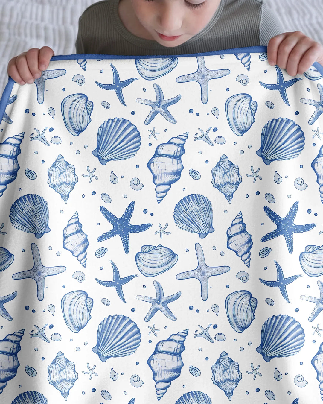 Coastal Charm Family Matching Bamboo Blanket