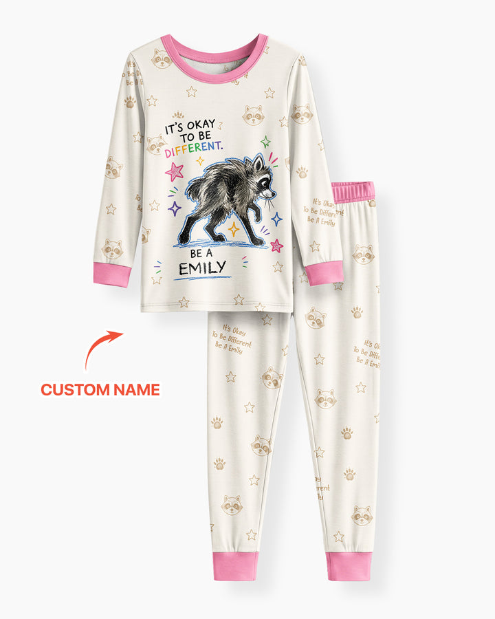 Jimothy The Raccoon Bamboo Two Piece Long Sleeve Pajama Set