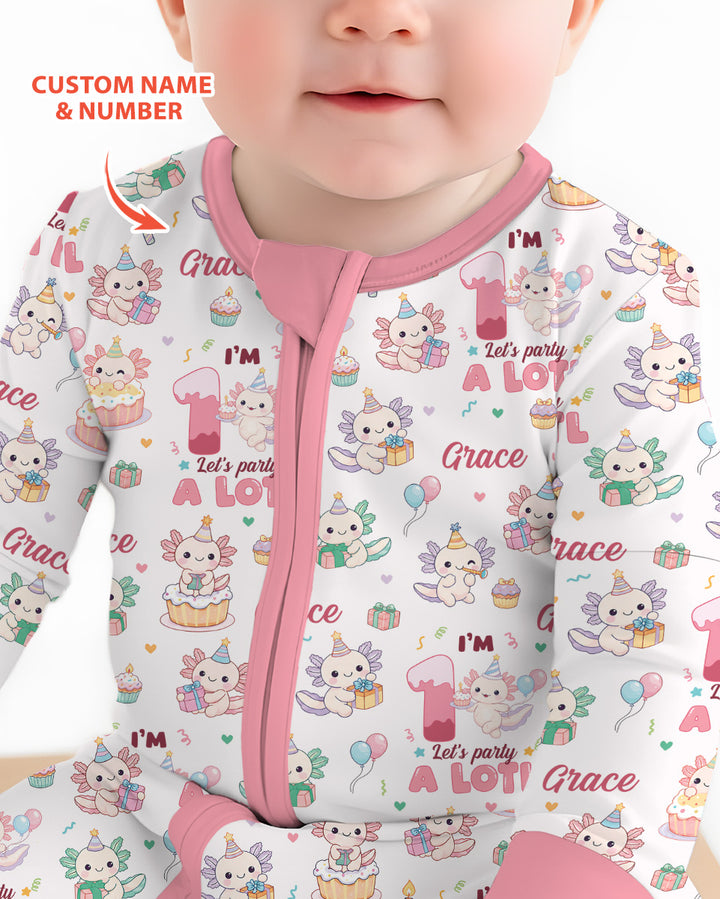 Personalized Birthday Lets Party A Lotl Bamboo Convertible Zippy