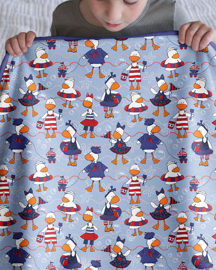 Freedom Floaties Family Matching Bamboo Blanket