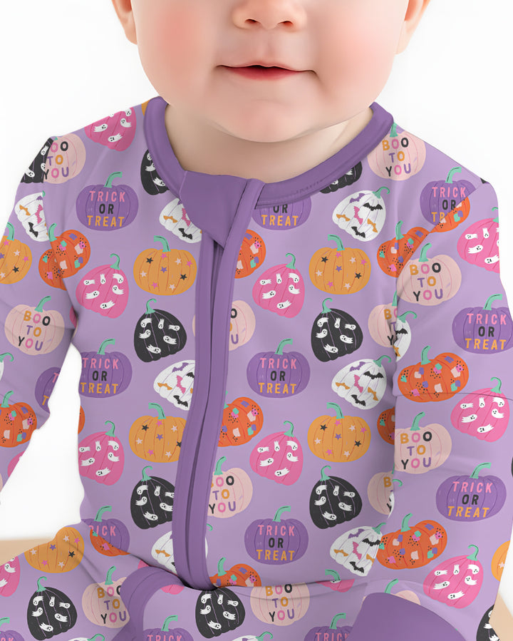 Boo Pumpkin Season Bamboo Convertible Zippy