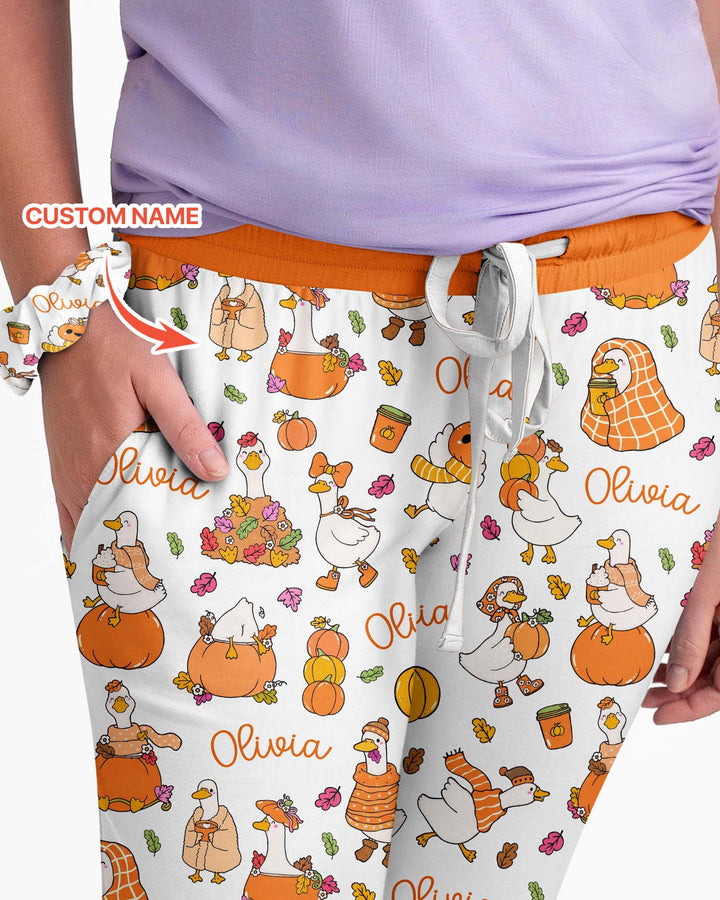 Fall Silly Goose Bamboo Women Pajama Set