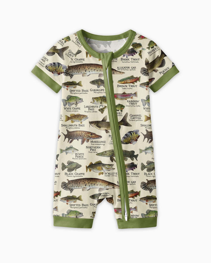 Fish Of America Bamboo Shorty Zippy