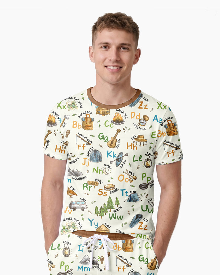 Conjunto de tractor de granja de bambú para hombres – Robusto y relajado