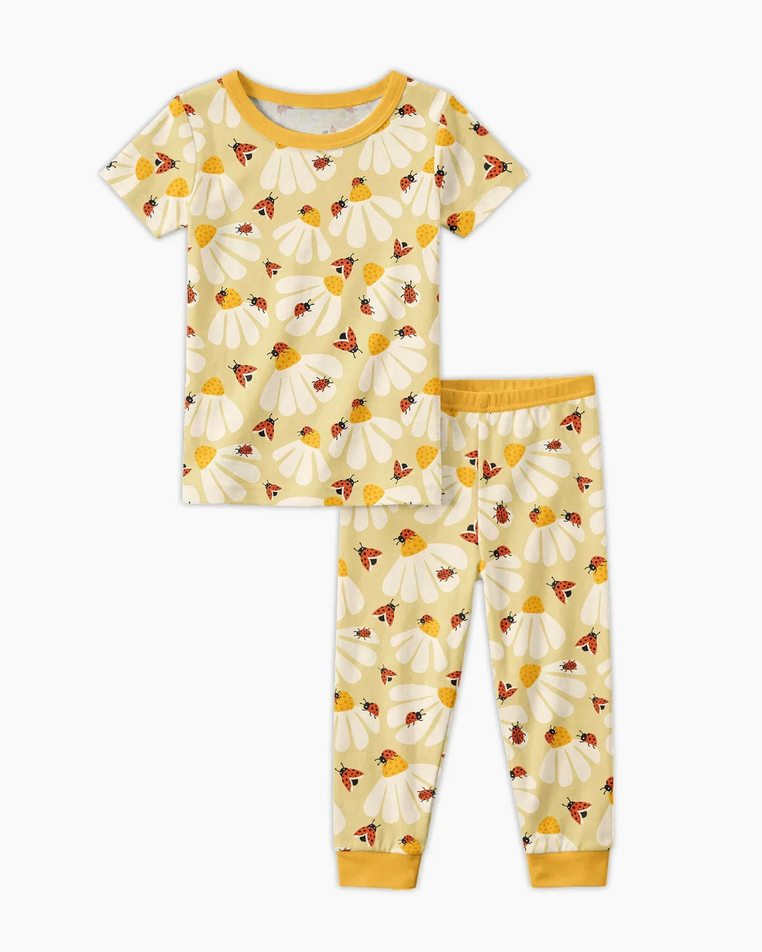 Pijama de dos piezas de bambú de manga corta Lucky Little Bug