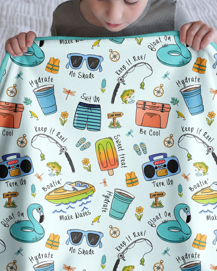 Lake Days Bamboo Blanket