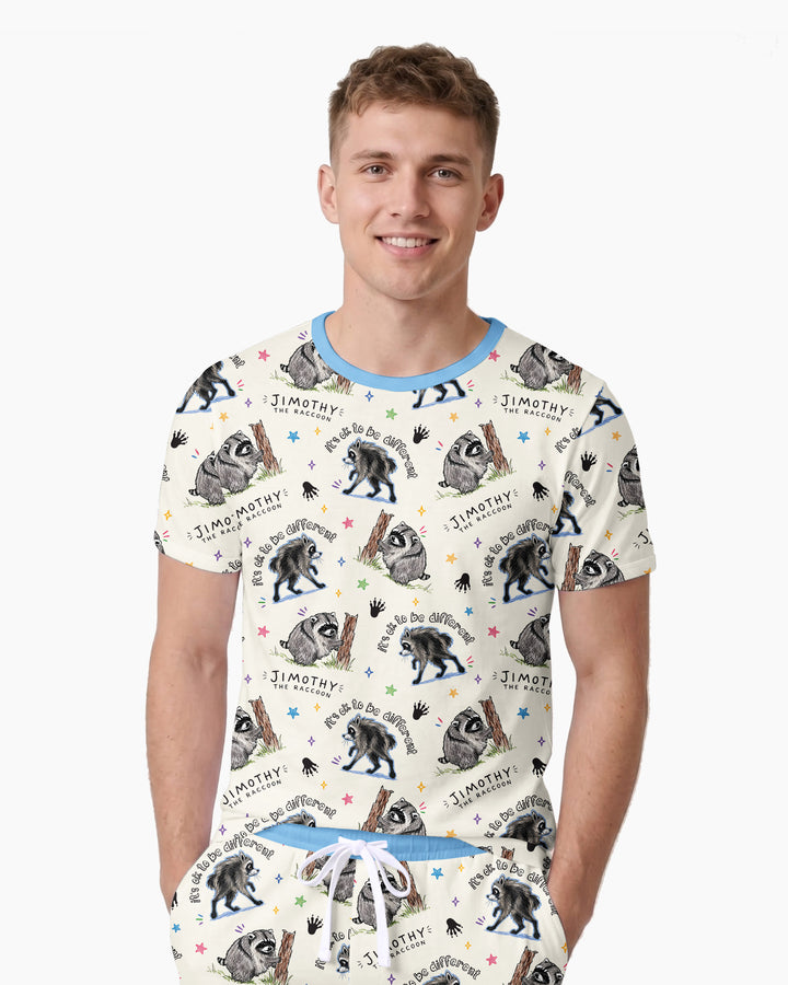 It's Okay to be Jimothy Bamboo Men Short Sleeve Short Pajama Set