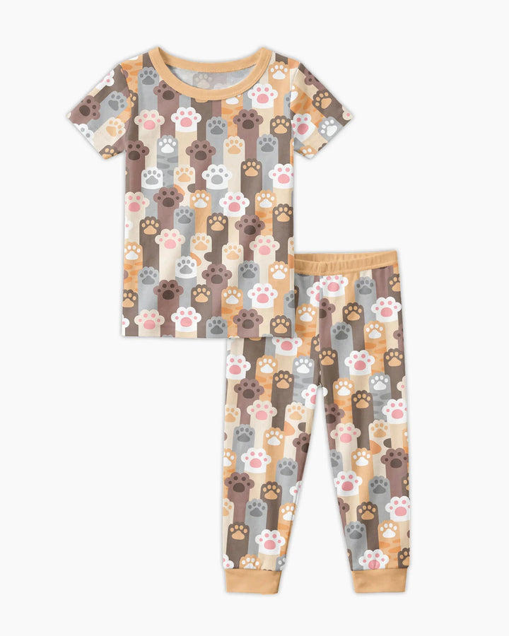 Grabby Paws Bamboo Two Piece Short Sleeve Pajama Set