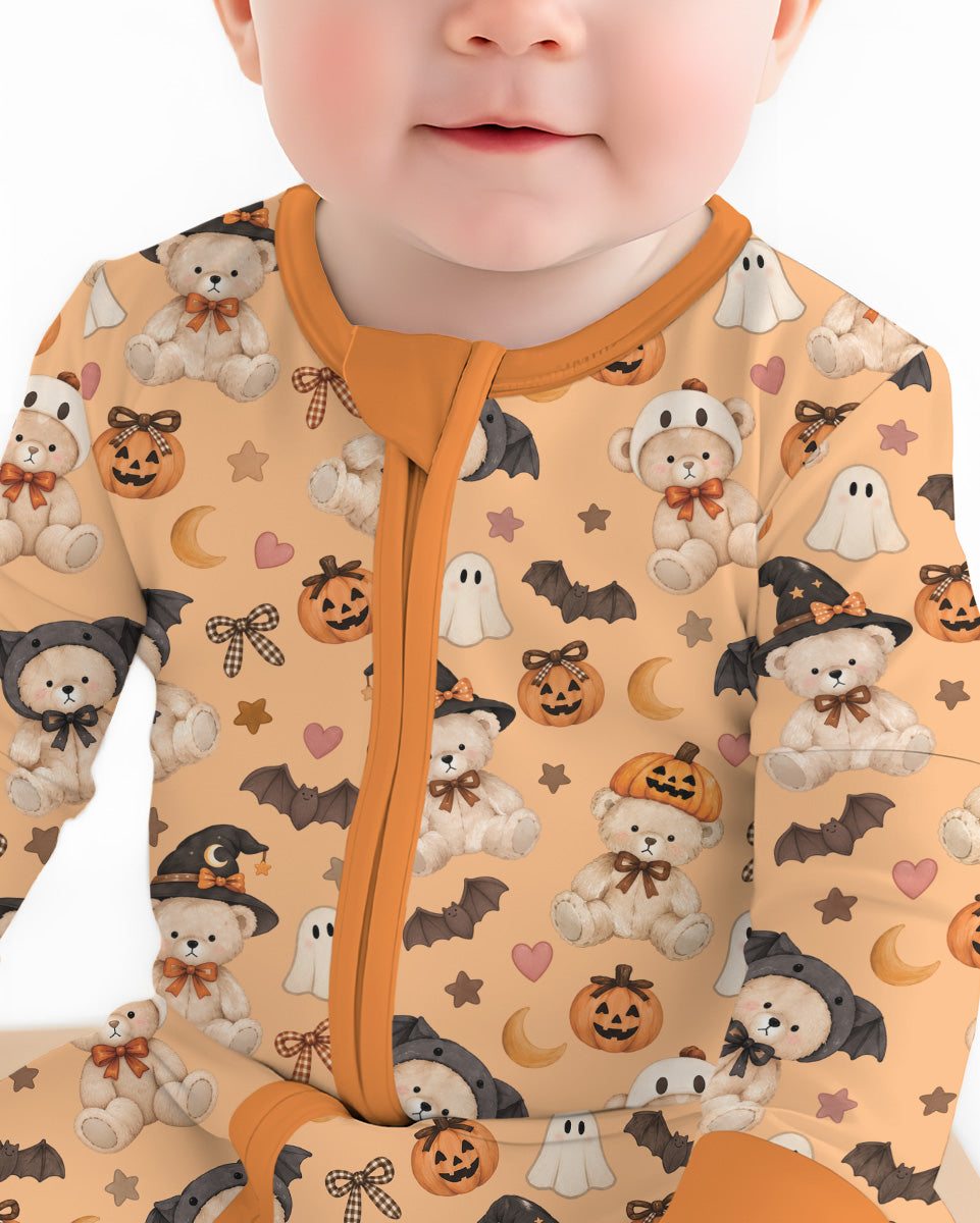Cozy Coquette Teddy Bear Halloween Bamboo Convertible Zippy