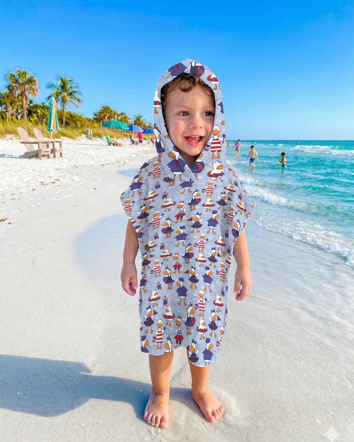 Freedom Floaties Family Matching Bamboo Swim Poncho