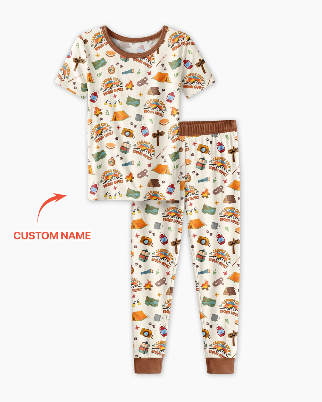 Zweiteiliges, kurzärmliges Pyjama-Set mit Marienkäfern