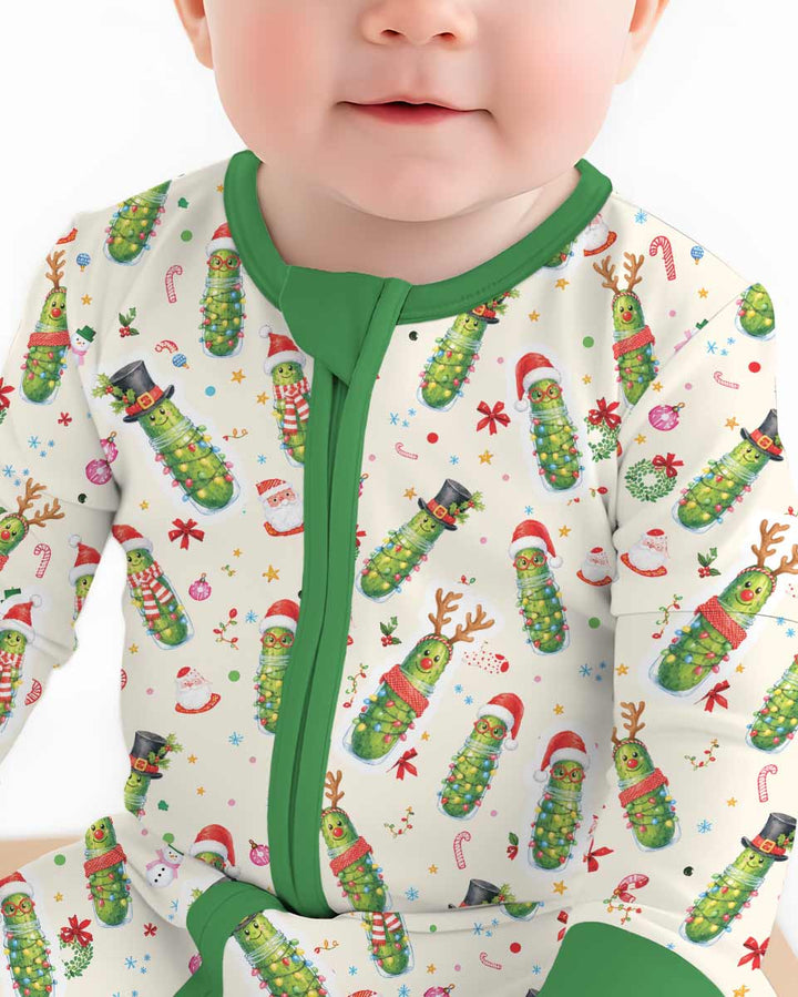 Funny Christmas Pickle Bamboo Convertible Zippy