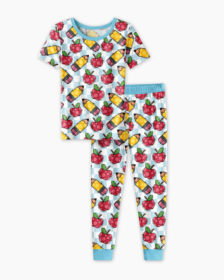 Zweiteiliges, kurzärmliges Pyjama-Set mit Marienkäfern