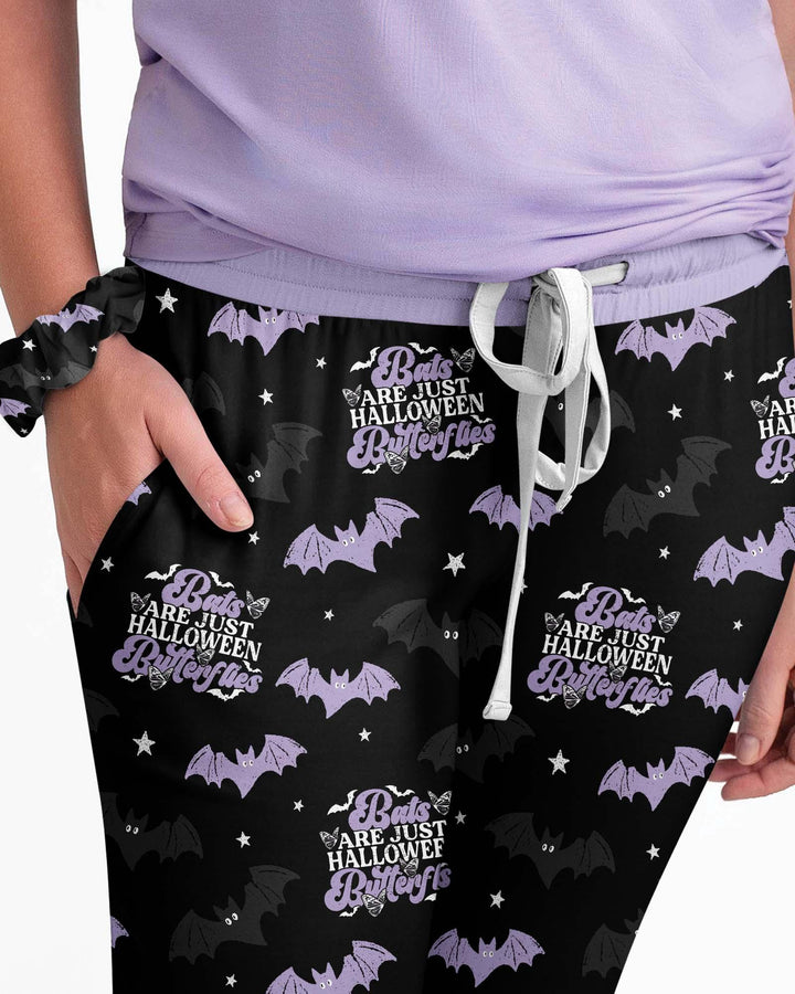 Halloween Butterflies Bamboo Women Pajama Set