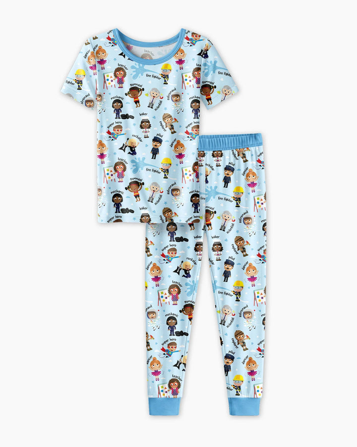 When I Grow Up Bamboo Two Piece Short Sleeve Pajama Set