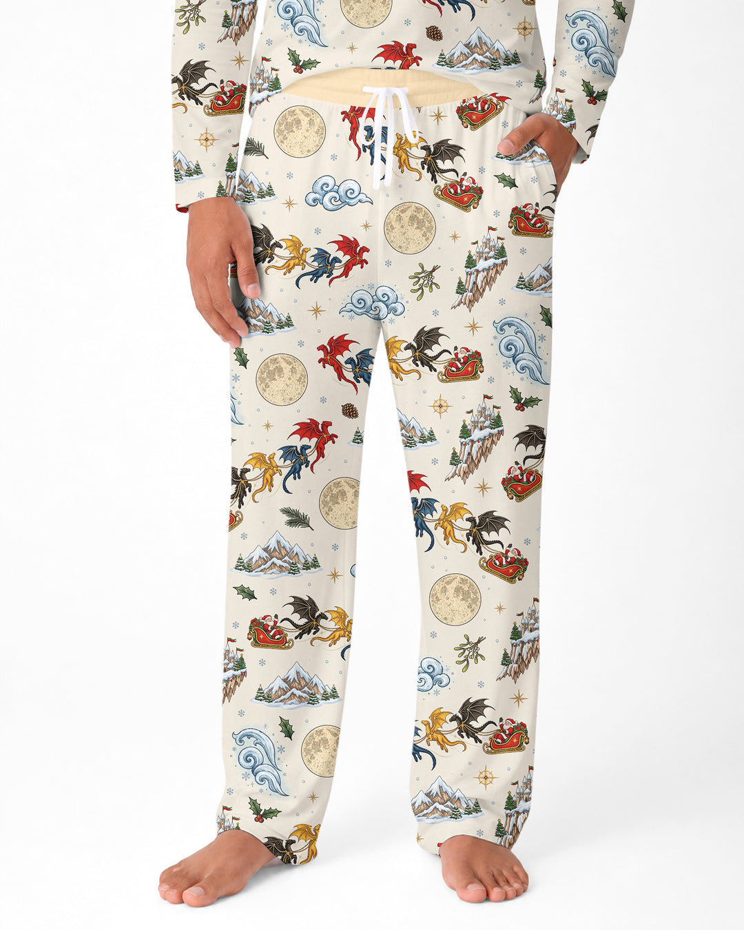 Fourth Wing Christmas Bamboo Men's Pajama Set