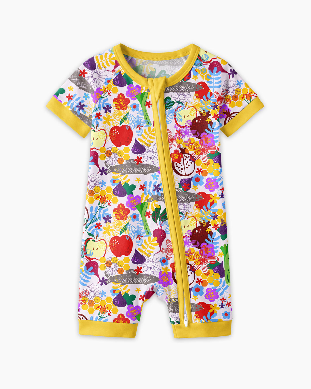 Happy Rosh Hashanah Bamboo Shorty Zippy