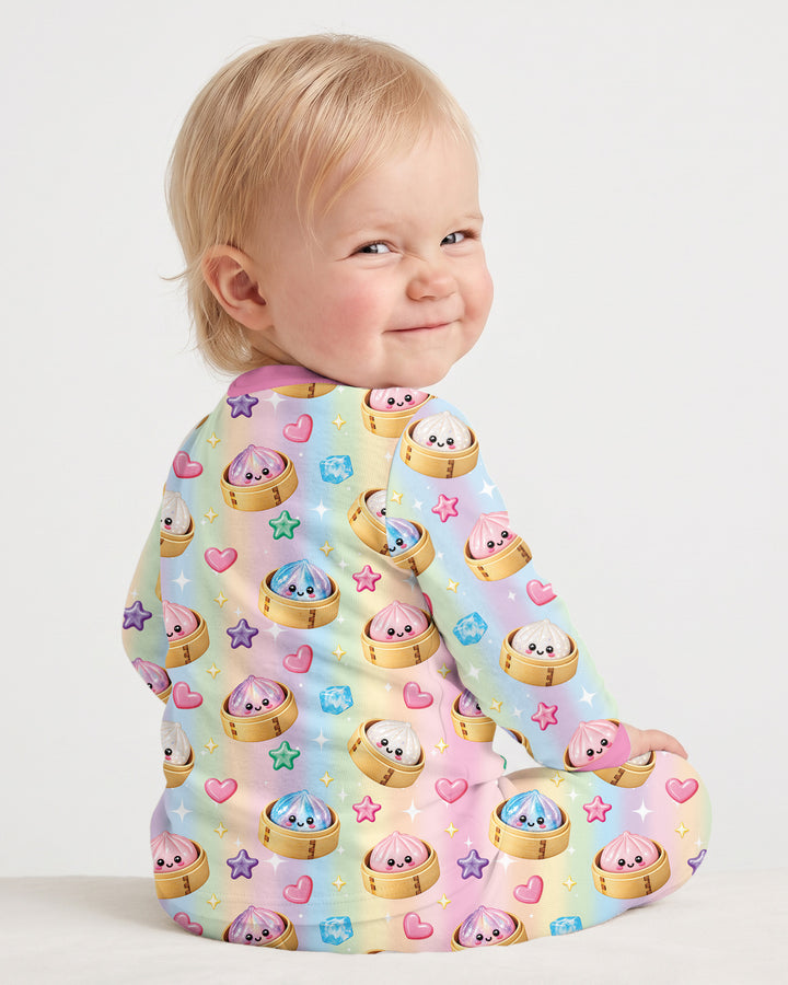 Just A Girl Who Loves Squishy Custom Name Bamboo Two Piece Long Sleeve Pajama Set