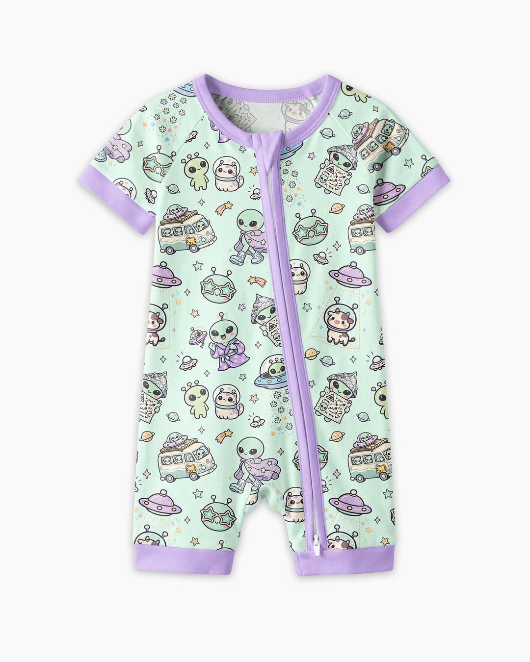 Little Alien Explorer Bamboo Shorty Zippy