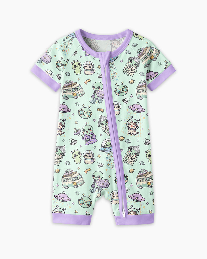 Little Alien Explorer Bamboo Shorty Zippy
