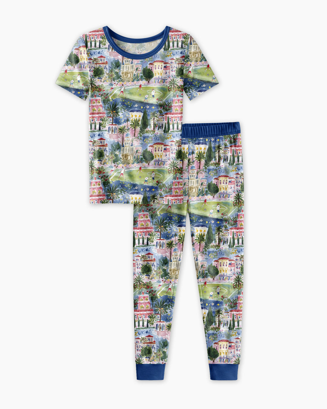 Zweiteiliges, kurzärmliges Pyjama-Set mit Marienkäfern