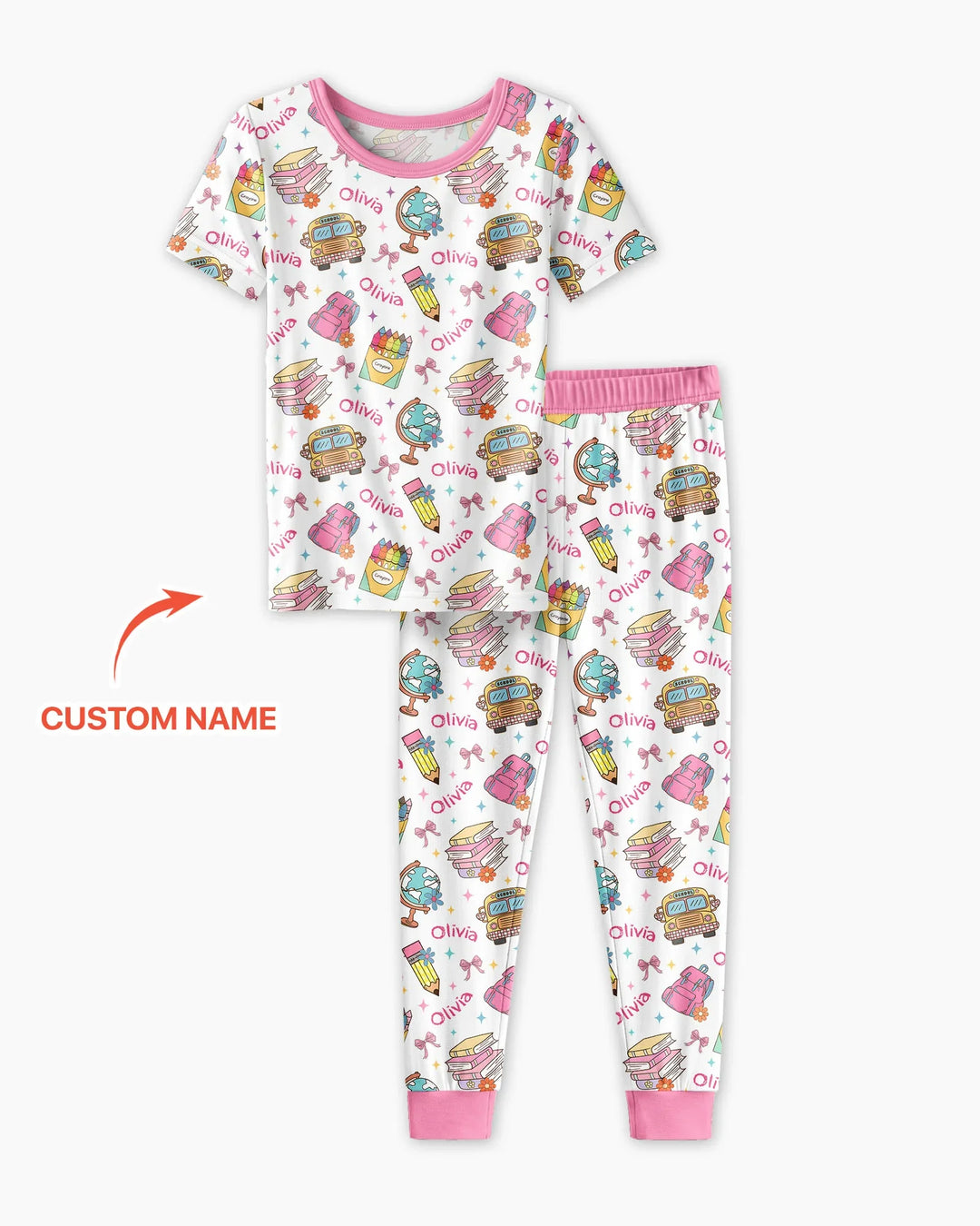 Zweiteiliges, kurzärmliges Pyjama-Set mit Marienkäfern